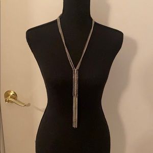 Saks 5th Ave gold and silver long necklace